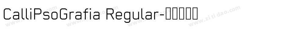 CalliPsoGrafia Regular字体转换